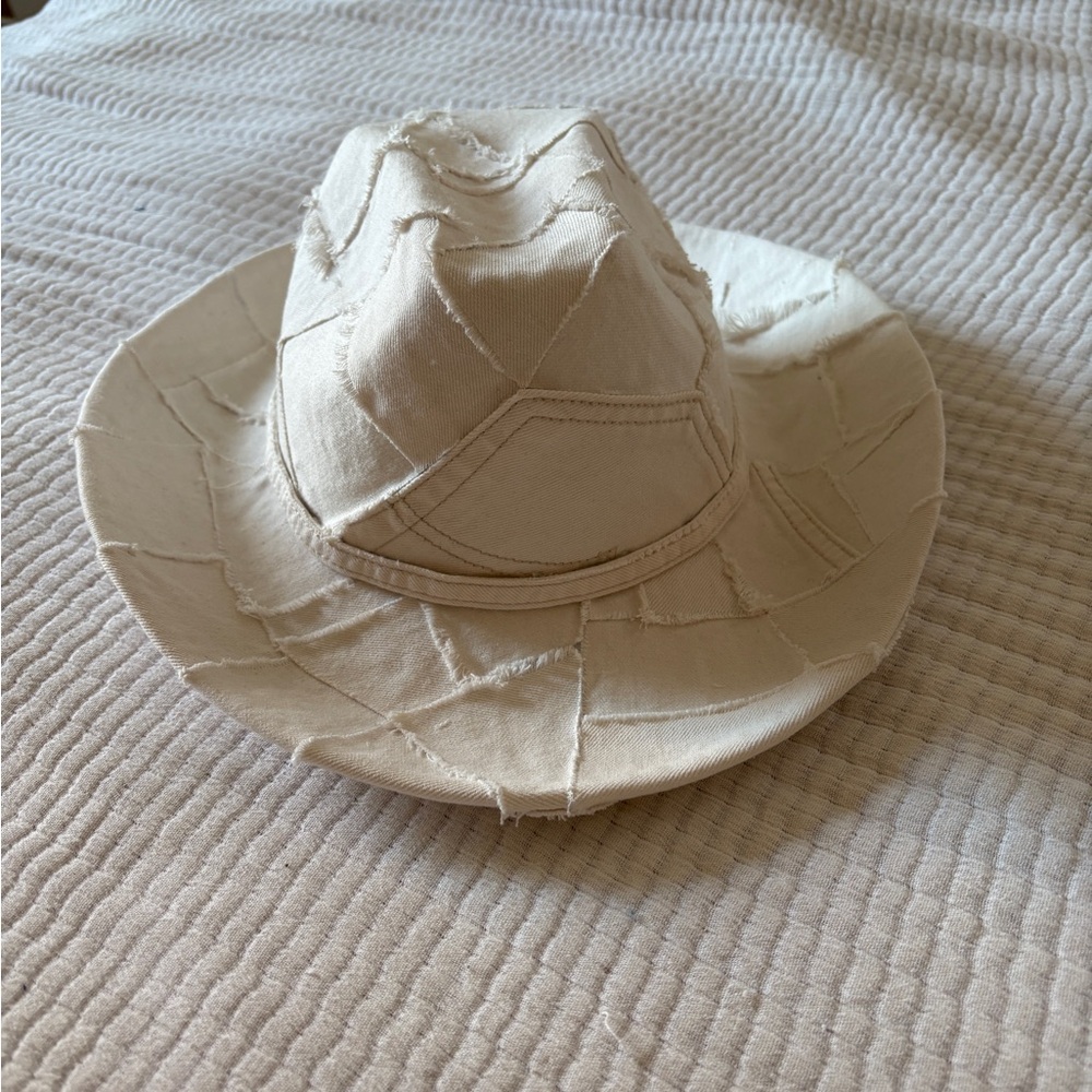 Levis Denim White Patchwork Hat - Custom Made! Cowboy Carter Tour